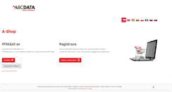 Desktop Screenshot of a-shop.abcdata.cz