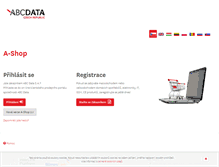 Tablet Screenshot of a-shop.abcdata.cz