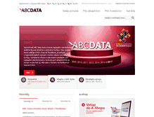 Tablet Screenshot of abcdata.sk