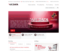 Tablet Screenshot of abcdata.cz